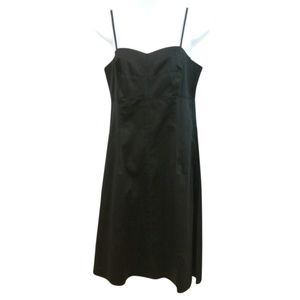 Lailan Spaghetti Strap Black Empire Dress 10